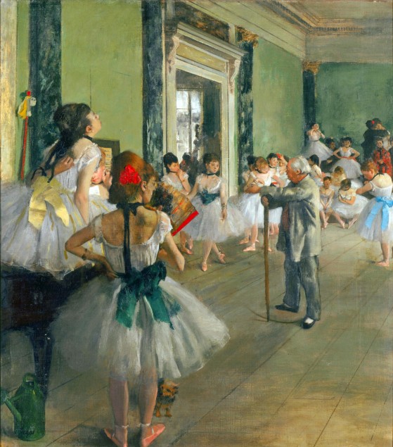 'The Ballet Class' [c1871-1874) by Edgar Degas (b1834-d1917), Oil on canvas, (H) 85 cm; (W) 75 cm 